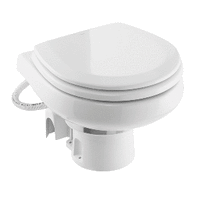 Dometic Masterflush 7260 White Electric Macerating Toilet W/Orbit Base - Raw Water - 12v