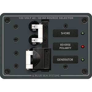 Blue Sea 8061 AC Toggle Source Selector 120V AC - 50 Amp