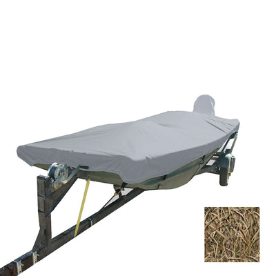 Carver Performance Poly-Guard Styled-to-Fit Boat Cover f/12.5' Open Jon Boats - Shadow Grass image 1