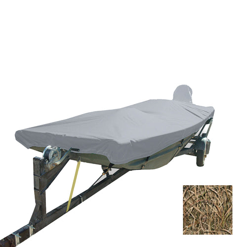 Carver Performance Poly-Guard Styled-to-Fit Boat Cover for 12.5' Open Jon Boats - Shadow Grass