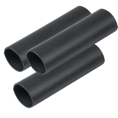 Ancor Heavy Wall Heat Shrink Tubing - 3/4" x 6" - 3-Pack - Black image 1