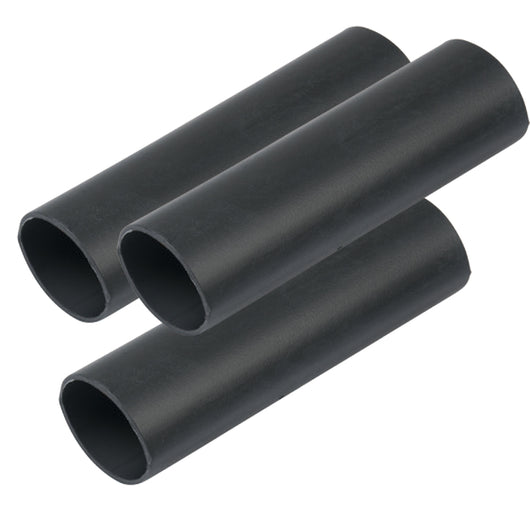 Ancor Heavy Wall Heat Shrink Tubing - 3/4" x 6" - 3-Pack - Black image 1