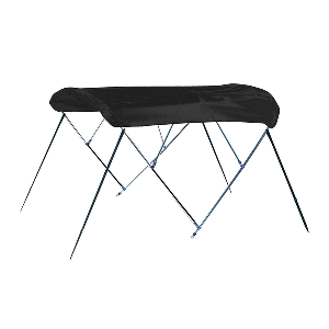 Carver 3 Bow 4681U Bimini Top w/Boot - Black Acrylic image 0