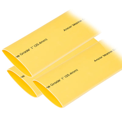 Ancor Heat Shrink Tubing 1" x 3" - Yellow - 3 Pieces image 1