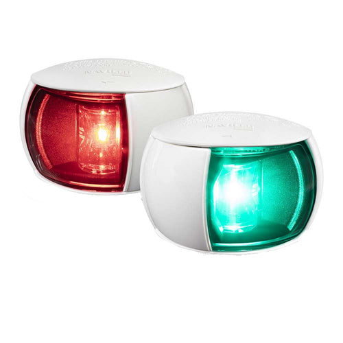 Hella Marine Naviled Port & Starboard Pair - 2nm - Clear Lens/White Housing