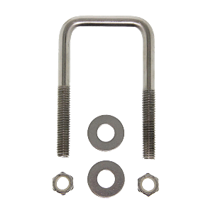 C.E. Smith Zinc U-Bolt 7/16"-14 X 3-1/8" X 3" W/Washers & Nuts - Square