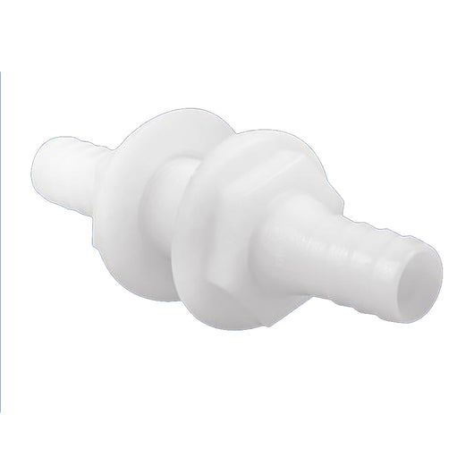Attwood White Plastic Double Ended Connector - 3/4" Inner Diameter image 1