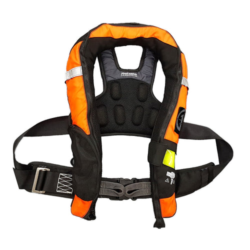 First Watch FW-40PRO Ergo Auto Inflatable PFD With Harness - Hi-Vis Orange & Black