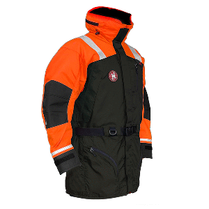 First Watch AC-1100 Flotation Coat - Hi-Vis Orange/Black - Medium image 0