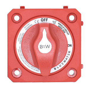 Bluewater On/Off Switch Battery Switch - Panel Mount - Red image 0