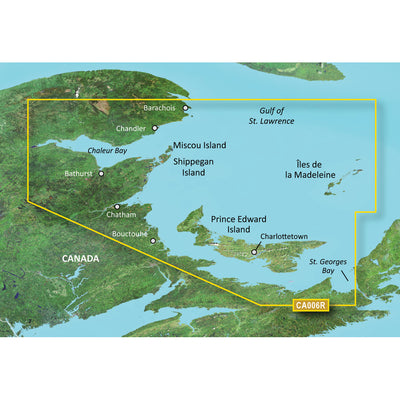 Garmin BlueChart&reg; g3 Vision&reg; HD - VCA006R - P.E.I. to Chaleur Bay - SD Card image 1