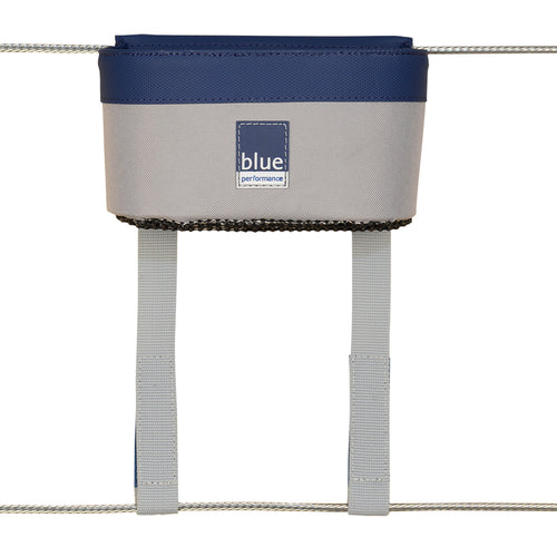 Blue Performance Can Holder for Railing - Dual Beverage Storage