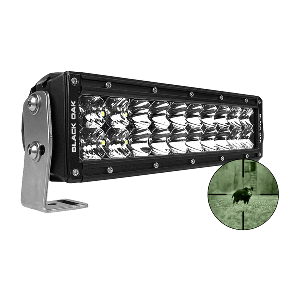 Black Oak Pro Series Double Row Combo Infrared 10" 940nm Light Bar - Black image 0