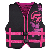 Full Throttle Youth Rapid-dry Life Jacket – Pink/black