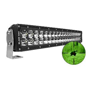 Black Oak Pro Series 3.0 Double Row Combo Infrared 20" 850nm LED Light Bar - Black Housing image 0