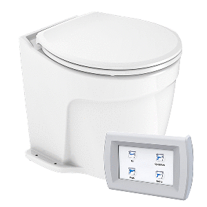 Commodore Deluxe Flush Electric Toilet - Fresh Water (12V)