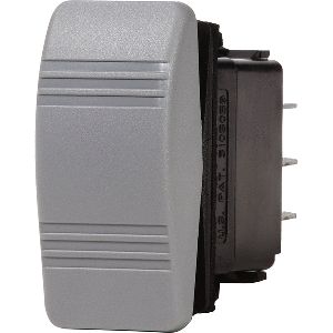 Blue Sea 8219 Water Resistant Contura III Switch - OFF(ON) - Grey image 0