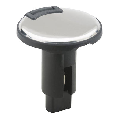Attwood LightArmor Plug-In Base - 2 Pin - Stainless Steel - Round image 1