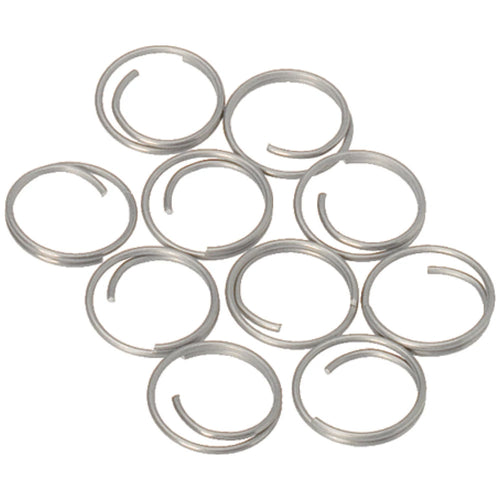 Barton Stainless Steel Large Split Rings - 14mm - 10-Pack