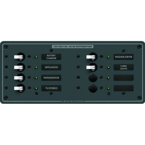 Blue Sea 8411 AC 8 Position Main Panel