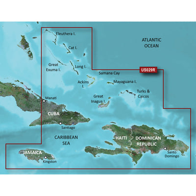 Garmin BlueChart&reg; g3 HD - HXUS029R - Southern Bahamas - microSD&trade;/SD&trade; image 1
