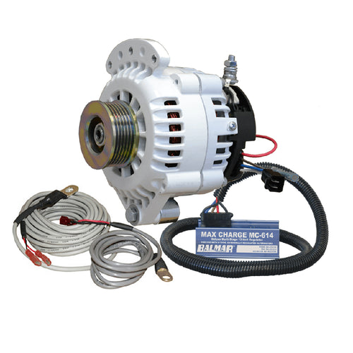 Balmar 621 Series 120a Kit W/Mc-618 Regulator, T-Sensor, K6 Pulley, Single Foot & Mounting Hardware