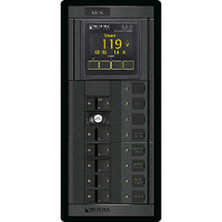 Blue Sea 1504 - 360 Panel - Elci + 5 Position 120v Ac Flat Rocker W/m2 Ac Multimeter