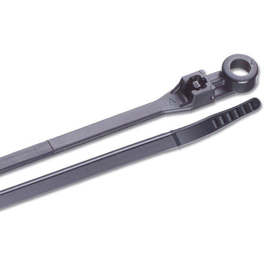 Ancor 6" UV Black Mounting Cable Zip Ties - 25 Pack image 1