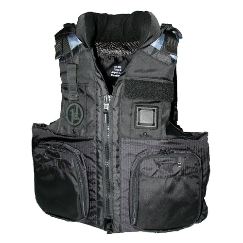 First Watch AV-800 Four Pocket Flotation Vest - Black - Large To XL