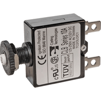 Blue Sea 7050 3A Push Button Thermal with Quick Connect Terminals