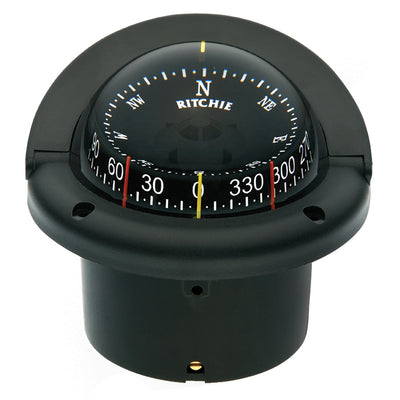 Ritchie HF-743 Helmsman Combidial Compass - Flush Mount - Black image 1