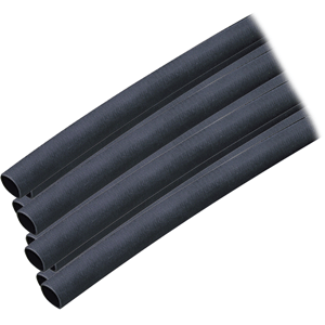Ancor Adhesive Lined Heat Shrink Tubing (ALT) - 1/4" x 12" - 10-Pack - Black image 0
