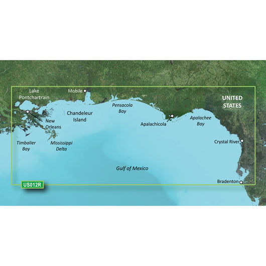 Garmin BlueChart&reg; g3 Vision&reg; HD - VUS012R - Tampa - New Orleans - microSD&trade;/SD&trade; image 1