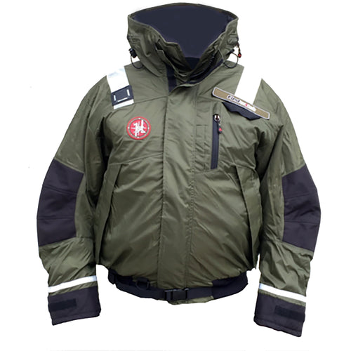 First Watch Ab-1100 Flotation Bomber Jacket - Green - Small