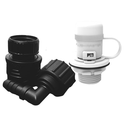 Flushmaster Flush Port Quick Connect f/Mercury - White image 1