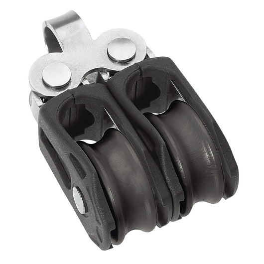 Barton Marine Size 0 20mm Plain Bearing Pulley Block Double Fixed Eye image 1
