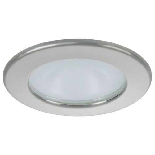 Quick Kai Xp Downlight Led - 4W, Ip66, Spring Mounted - Round Satin Bezel, Round Warm White Light