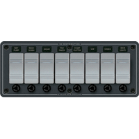 Blue Sea 8261 Waterproof Panel 8 Position - Slate Grey