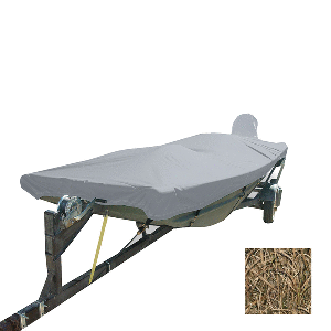 Carver Performance Poly-Guard Styled-to-Fit Boat Cover for 12.5' Open Jon Boats - Shadow Grass