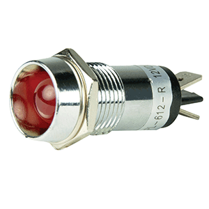 BEP LED Pilot Indicator Light - 12V, Red