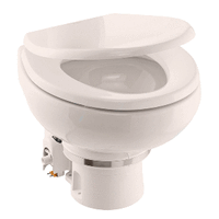 Dometic Masterflush Mf 7120 - Bone - Electric Macerating Toilet W/Orbit Base & Slow Close Seat - Freshwater - 12v