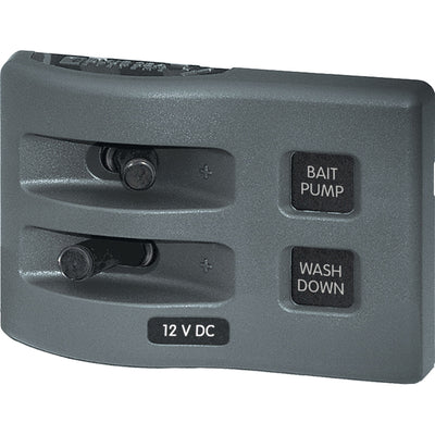 Blue Sea 4303 WeatherDeck&reg; 12V DC Waterproof Switch Panel - 2 Position image 1