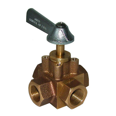 GROCO 1/2" 4-Port Tank Selector Valve image 1