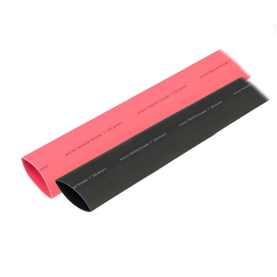 Ancor Heat Shrink Tubing 1" x 3" - Black &amp; Red Combo image 1