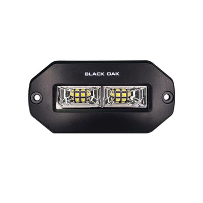 Black Oak 4" Marine Flush Mount Spreader Light - Black Housing - Pro Series 3.0 image 1