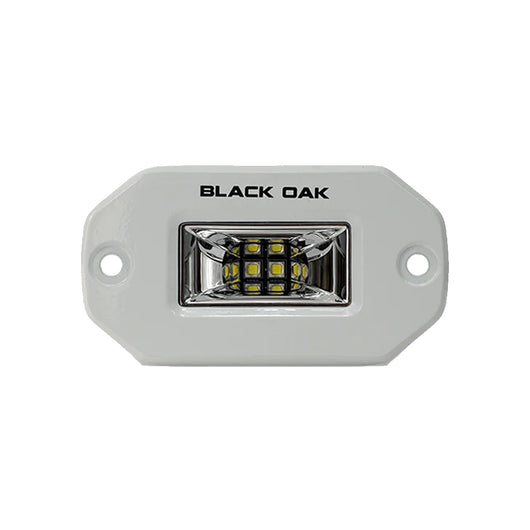 Black Oak 2" Marine Flush Mount Spreader Light - White Housing - Pro Series 3.0 image 1