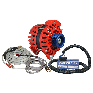 Balmar Alternator 3.15" Dual Foot Saddle J10 Serpentine Pulley Regulator &amp; Temp Sensor - 170A Kit - 12V image 0