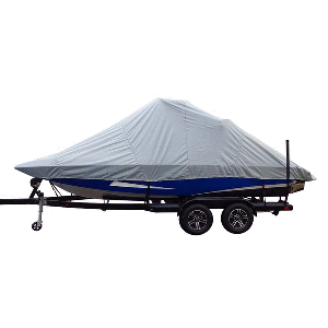 Carver Sun-DURA® Specialty Boat Cover f/21.5' Inboard Tournament Ski Boats w/Wide Bow & Swim Platform - Grey