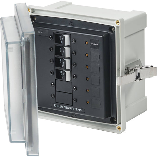 Blue Sea 3135 - SMS Panel Enclosure w/UL Main &amp; 3 Branch (12/24V) - 12/24V DC image 1