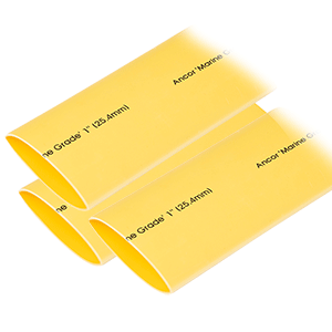Ancor Heat Shrink Tubing 1" x 12" - Yellow - 3 Pieces image 0